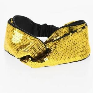 GUCCI Gold Knot Sequin Headband NWT